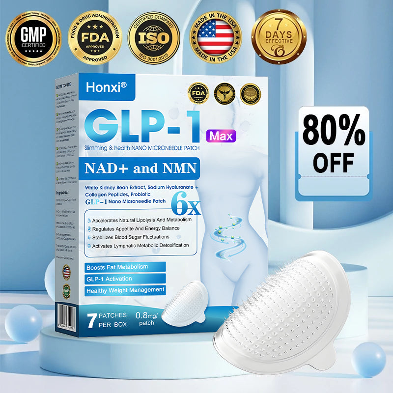 【Last Day Promotion 80% OFF🥇】Honxi® GLP-1 & NAD+ Slimming & health NANO MICRONEEDLE PATCH🇺🇸(Zero Pain. 24/7 Release | Lose 20lbs FAST | 90% Sugar Drop | )👨‍⚕️