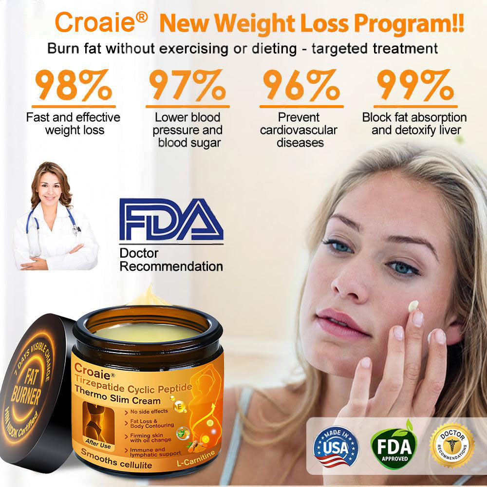 Croaie® NIDDK Tirzepatide Cyclic Peptide Thermo Slim Cream