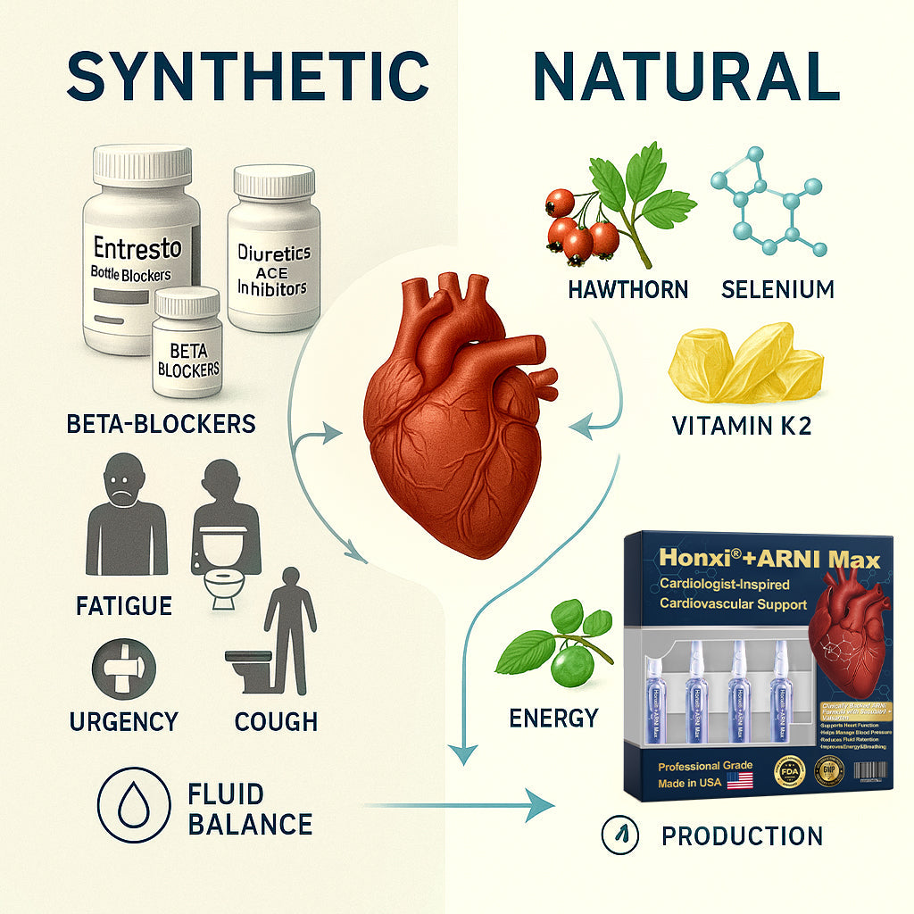 Honxi® +ARNI Max Cardiovascular Support Oral Solution Clinically-backed natural formula for heart function and blood pressure management Professional-grade • Complete transparency • FDA-registered facility
