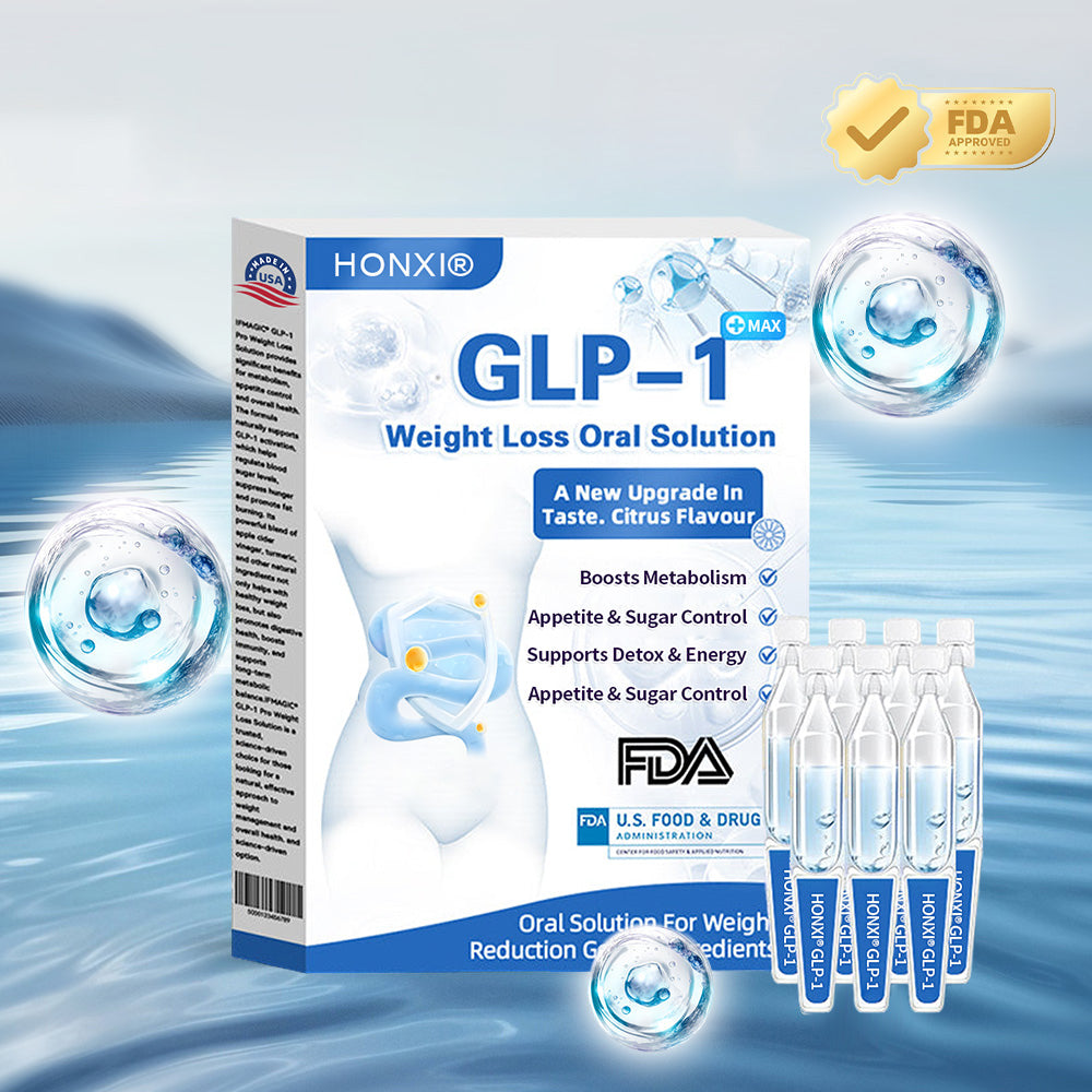 Honxi® GLP-1 Max Weight Loss Oral Solution ✅One dose a day — see results in 7 days👩‍⚕️Suitable for obesity, cardiovascular diseases, diabetes, sleep apnea, high cholesterol and blood lipids, joint problems, and various other conditions🚀