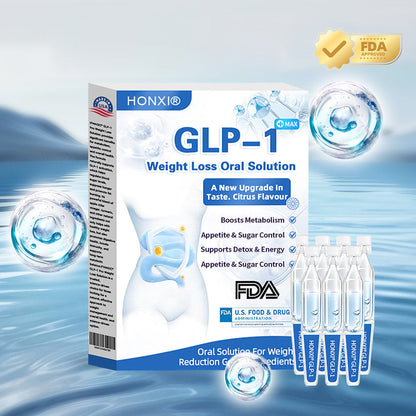 Honxi® GLP-1 Max Weight Loss Oral Solution ✅One dose a day — see results in 7 days👩‍⚕️Suitable for obesity, cardiovascular diseases, diabetes, sleep apnea, high cholesterol and blood lipids, joint problems, and various other conditions🚀