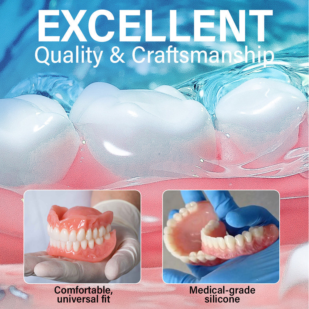 🦷Smile & Eat Confidently Again — Hermsa® Medical Suction-fit Denture🍀✅ Made and Shipped from the USA🍀