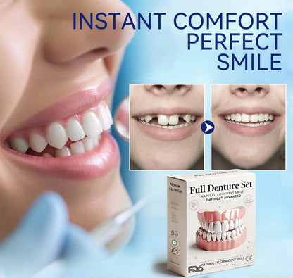 Hermsa®-🦷Advanced Customized Full Denture Set🦷 (⏰Limited time discount last 30 minutes⏰)