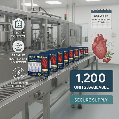 Honxi® +ARNI Max Cardiovascular Support Oral Solution Clinically-backed natural formula for heart function and blood pressure management Professional-grade • Complete transparency • FDA-registered facility